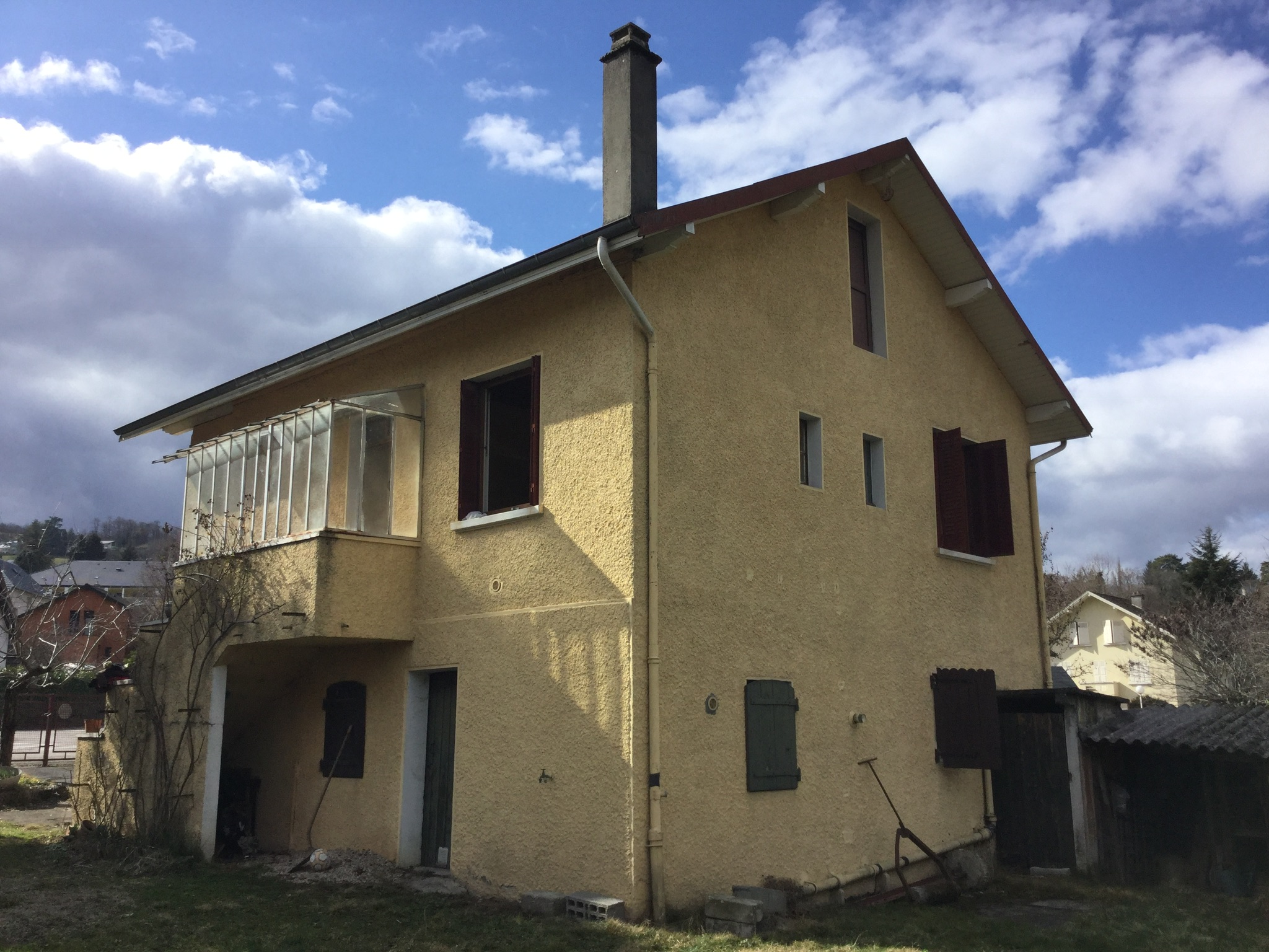 avant Isolation en Laine de Bois par l'extérieure, notre solution technique performante et paerspirante Savoie Chambéry Aix Les Bains Montmélian et Saint Pierre d' Albigny